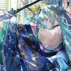 This is a pixiv picture whose title is 妖兰.