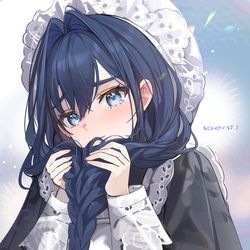 This is a pixiv picture whose title is Kronii.