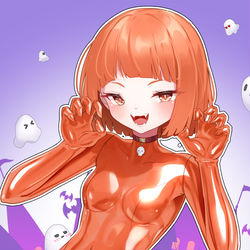 This is a pixiv picture whose title is 🎃👻.