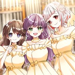 This is a pixiv picture whose title is 蓮ノ大三角ありがとう.