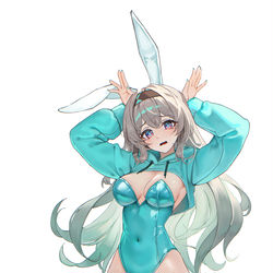 This is a pixiv picture whose title is 바니걸 반디.