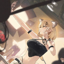 This is a pixiv picture whose title is 마뫄.
