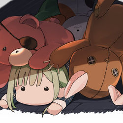 This is a pixiv picture whose title is 🧸🐇🐈️🐧.