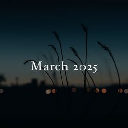 This is a pixiv picture whose title is March 2025.