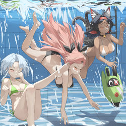 This is a pixiv picture whose title is アンビー, ニコ, 猫宮又奈.