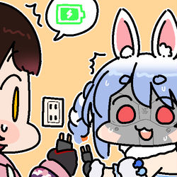 This is a pixiv picture whose title is 兎田ぺこら.