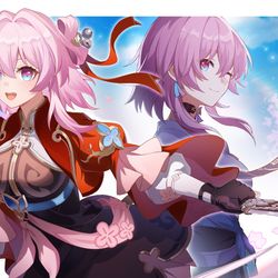 This is a pixiv picture whose title is 三月七⭐.