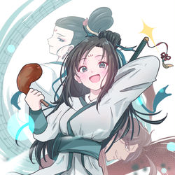 This is a pixiv picture whose title is 「無憂江湖行」.