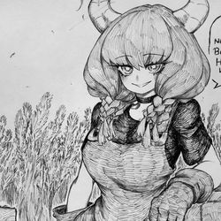 This is a pixiv picture whose title is Aura Farming.