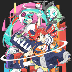 This is a pixiv picture whose title is ㊗ポケミクテト㊗.