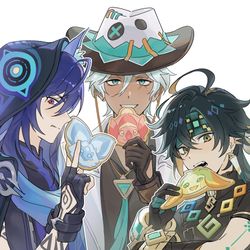 This is a pixiv picture whose title is Natlan boys.