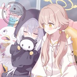 This is a pixiv picture whose title is ヒフミとアズサ.