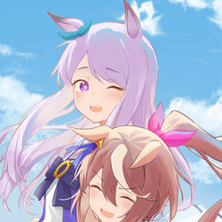 This is a pixiv picture whose title is メジロマックイーン生誕祭2025.