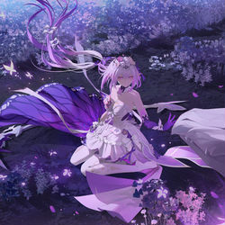 This is a pixiv picture whose title is 只是在温柔的花乡中睡去，没有一丝痛苦...我保证.