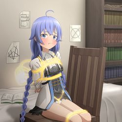 This is a pixiv picture whose title is ロキシー緊縛魔法【skeb】.