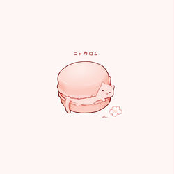 This is a pixiv picture whose title is 桜マカロン.