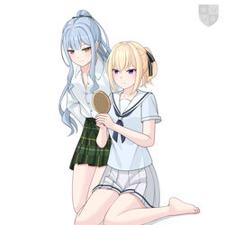 This is a pixiv picture whose title is 【初祥/ういさき】单马尾.