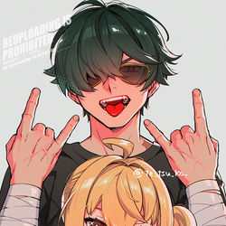 This is a pixiv picture whose title is ロックでも喰らえ.