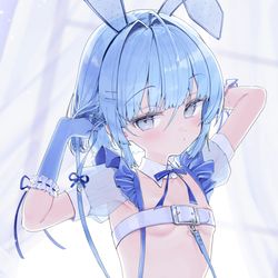 This is a pixiv picture whose title is 💙.