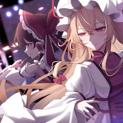 This is a pixiv picture whose title is 幻想の結界チーム.
