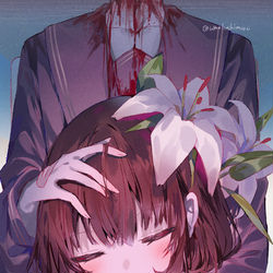 This is a pixiv picture whose title is 純潔.