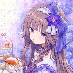 This is a pixiv picture whose title is 何見てるの？.