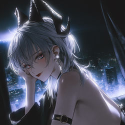 This is a pixiv picture whose title is 都市之夜（p2）.