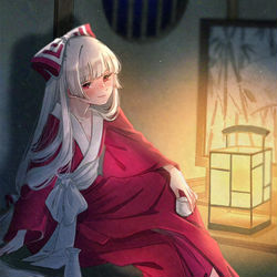 This is a pixiv picture whose title is 赤い長襦袢.