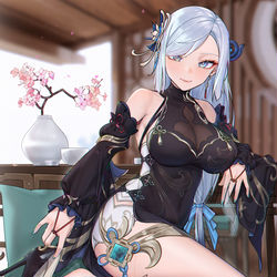 This is a pixiv picture whose title is 169 申鹤.