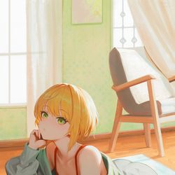 This is a pixiv picture whose title is 見つめる！.