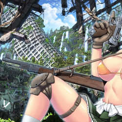 This is a pixiv picture whose title is 女子高生とP08.