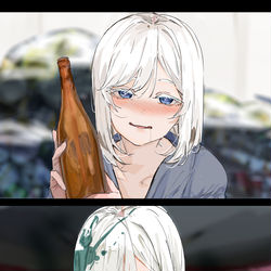 This is a pixiv picture whose title is 有鹿さん.