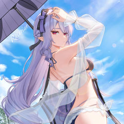 This is a pixiv picture whose title is 暂时高冷的薇薇安.