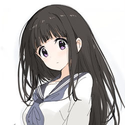 This is a pixiv picture whose title is 千反田えるちゃん.