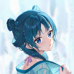 This is a pixiv picture whose title is 猫猫.