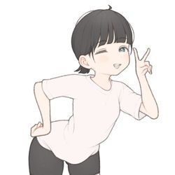 This is a pixiv picture whose title is ✌️.