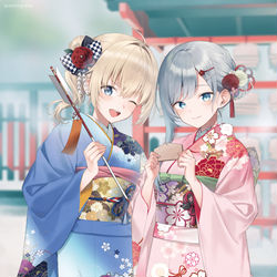 This is a pixiv picture whose title is 🌸.