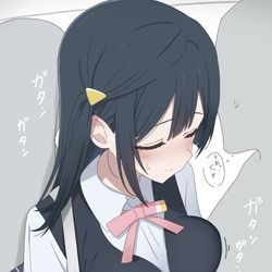 This is a pixiv picture whose title is 満員電車…♡.
