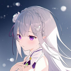 This is a pixiv picture whose title is ４　エミリア.