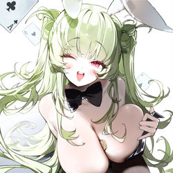 This is a pixiv picture whose title is NIKKE Soda Bunny Girl.