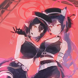 This is a pixiv picture whose title is ❤️×🖤.