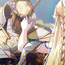This is a pixiv picture whose title is 2025-04-06 [偽聖女] カルテジア,カーディアンテ.