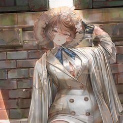 This is a pixiv picture whose title is ”11時2分　気温21℃　陸橋下の歩道”.