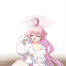 This is a pixiv picture whose title is 96日目 一动不动还是好热哦~.
