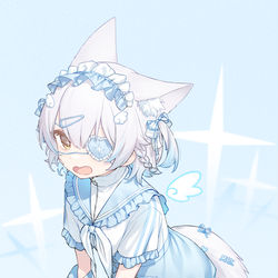 This is a pixiv picture whose title is 水色.