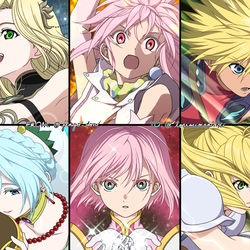 This is a pixiv picture whose title is Tales of Cross MANIAX 応援！.