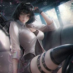This is a pixiv picture whose title is レディ / Lady (Devil May Cry).