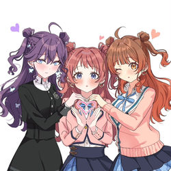 This is a pixiv picture whose title is りんさきうめでハーフツインおそろ♡.