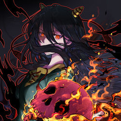 This is a pixiv picture whose title is 焔.