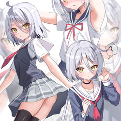 This is a pixiv picture whose title is 尘白禁区-1周年同人志.